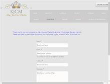 Tablet Screenshot of kjcm.org